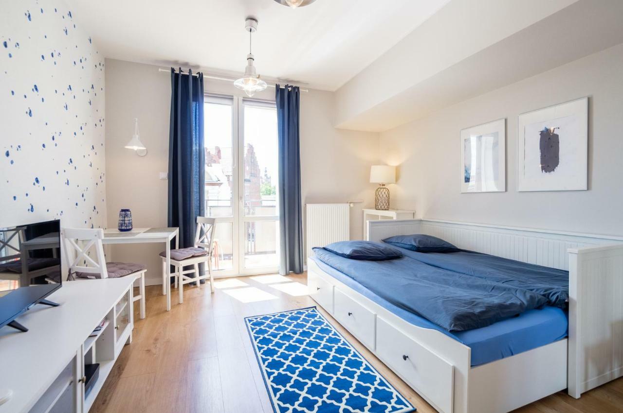 Blue Apartament Gdansk Bagian luar foto